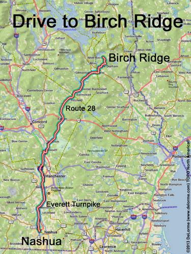 Birch Ridge drive route