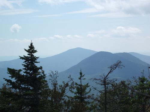 view of Doublehead Mountain from the summit of Black Mountain in New Hampshire