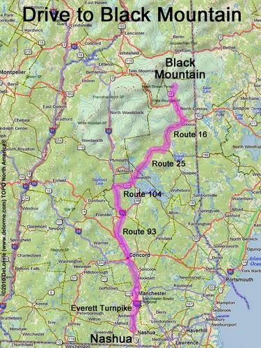 Black Mountain drive route