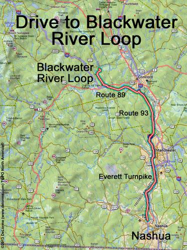 Blackwater River Loop drive route