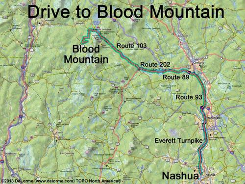 Blood Mountain drive route