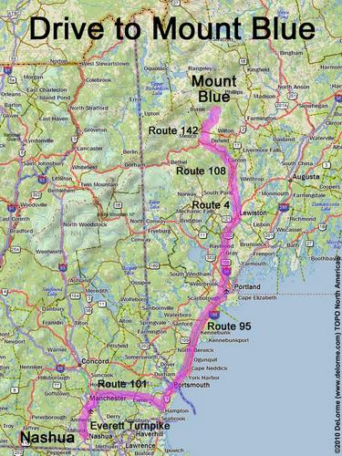 Mount Blue drive route