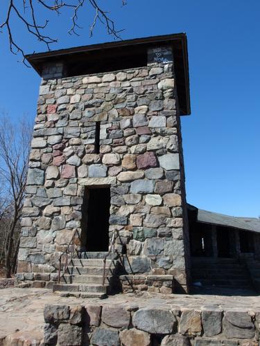 Eliot Tower on top of Great Blue Hill at Blue Hills Reservation in eastern Massachusetts