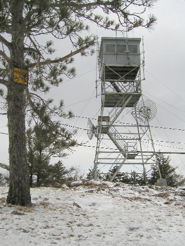 fire tower on Blue Job Mountain in New Hampshire