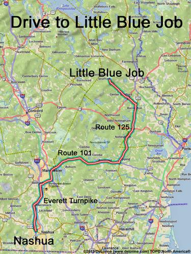 Little Blue Job drive route