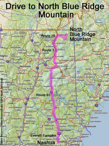 North Blue Ridge Mountain drive route
