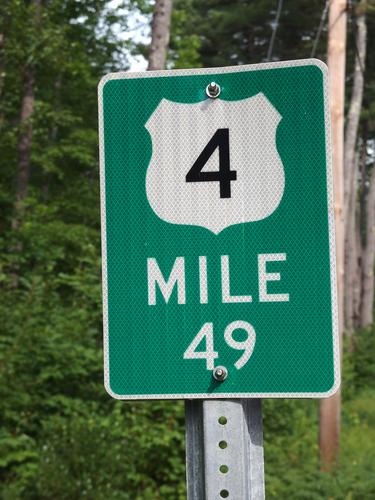 bushwhack start at Mile Marker 49 on Route 4 to Boscawen Hill in southern New Hampshire