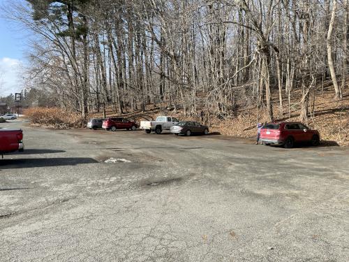 parking in December at The Boulders in western MA
