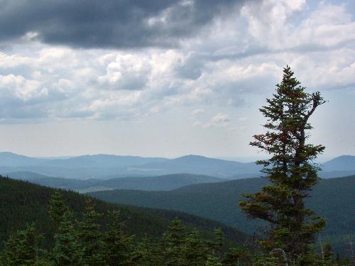 view from Boundary Peak in Maine