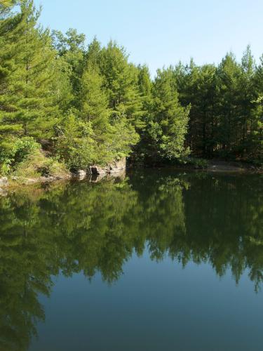 pond at the old military site at Boxford State Forest in northeastern Massachusetts