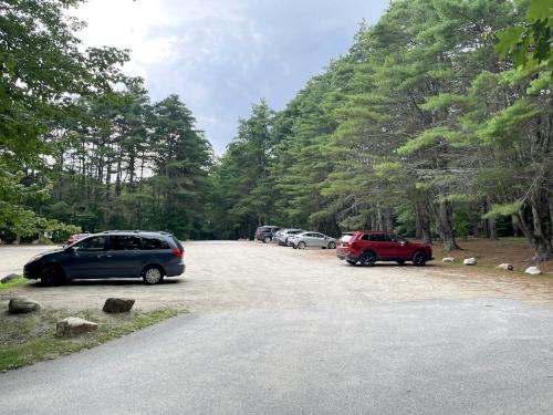 parking in July at Bradbury Mountain near Freeport in southwest Maine