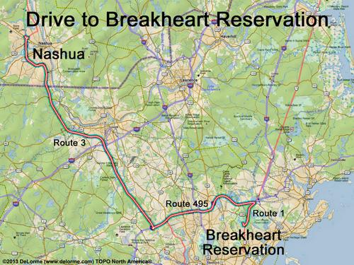 Breakheart Reservation drive route