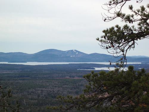 view over Lake Winnipesaukee in December from Brier Hill in New Hampshire