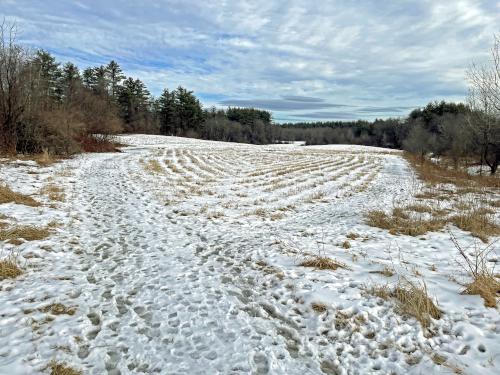 field view in January at Broadview Farm Conservation Area in southern NH
