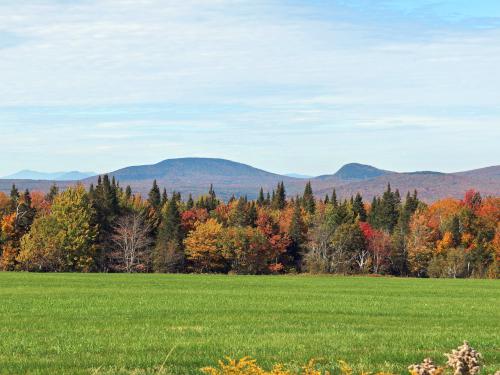 view in September from the access road to Brousseau Mountain in northeast Vermont