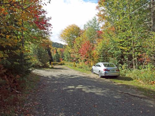 parking spot at Brousseau Mountain in northeast Vermont