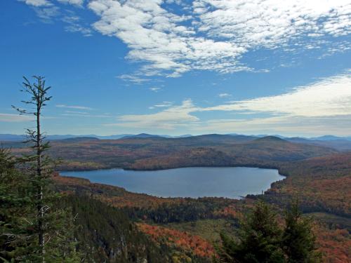 view in September from the ledge lookout on Brousseau Mountain in northeast Vermont