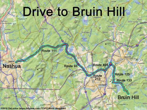 Bruin Hill drive route