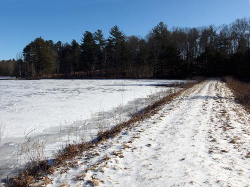 Pond Path in January at Buck Hill in eastern Massachusetts