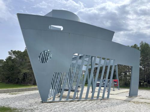 Liberty Ships memorial in May at Bug Light Park near Portland in southern Maine