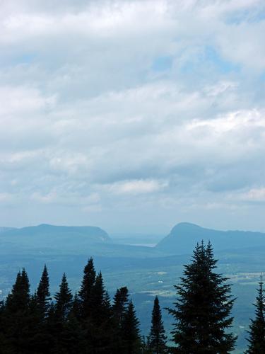 view of Mount Pisgah from Burke Mountain in Vermont