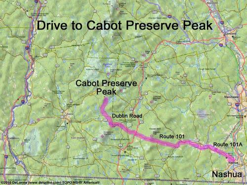 Cabot Preserve Peak drive route