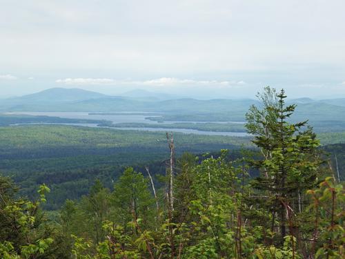 view of Aziscohos Mountain in Maine from the service road to Cambridge Black Mountain in northern New Hampshire