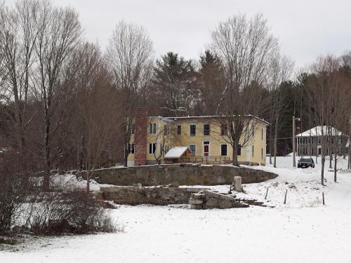farm house in December at Campbell Farm near Windham in southern New Hampshire