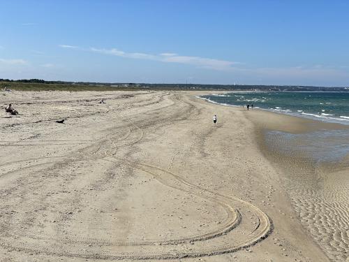 Scusset Beach in October beside the Cape Cod Canal Bikeway in eastern Massachusetts