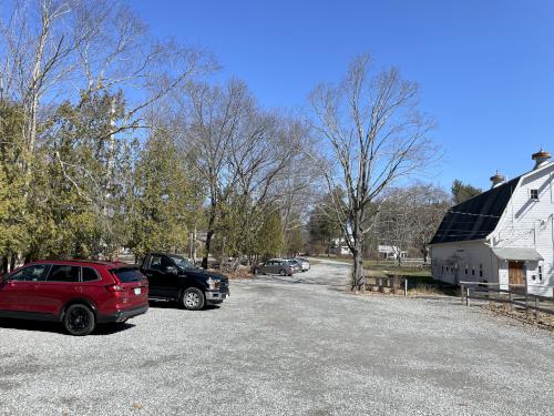 parking in March at Caratunk Wildlife Refuge in eastern Massachusetts