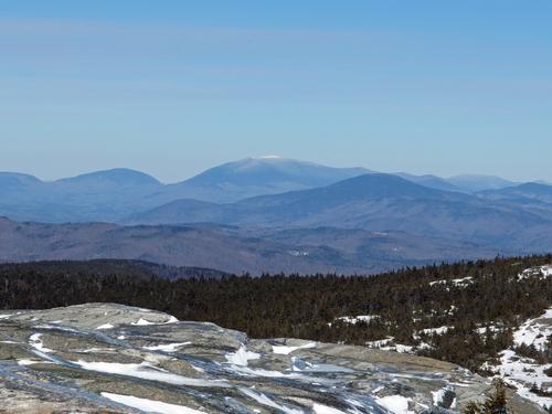 winter view of Mount Moosilauke from Mount Cardigan in New Hampshire