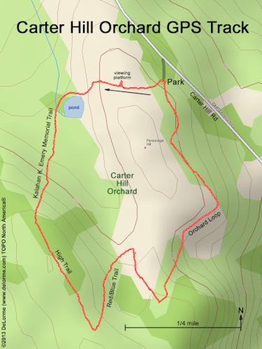 Carter Hill Orchard gps track