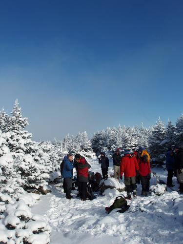 hikers on Carter Dome in New Hampshire