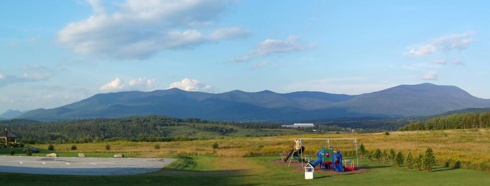 panoramic view from Route 2 of the Pilot Range in northern New Hampshire