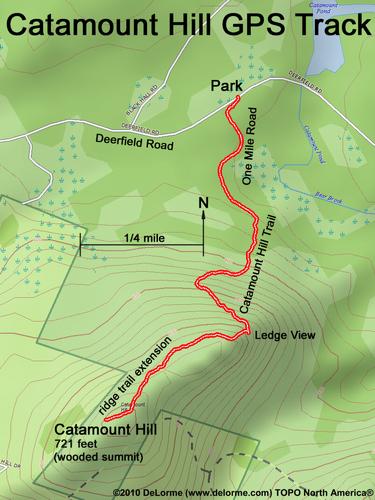 Catamount Hill gps track