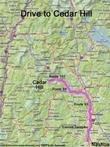 Cedar Hill drive route