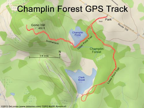 Champlin Forest gps track