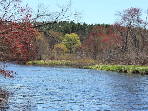 Charles River in May beside Peters Reservation in northeast Massachusetts