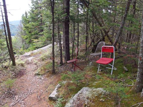 chairs at Chase Pond Peak in southwest New Hampshire