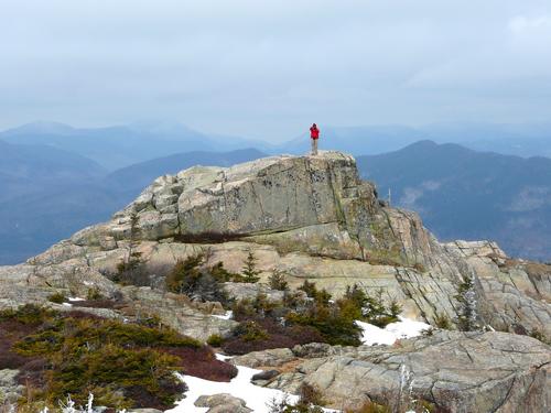 Fred in April taking a photo from atop Mount Chocorua in New Hampshire