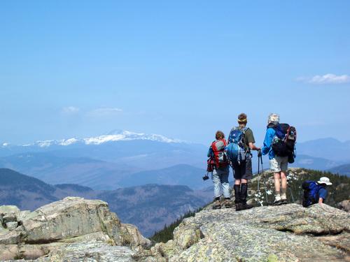view in April toward the Presidentials from the summit of Mount Chocorua in New Hampshire
