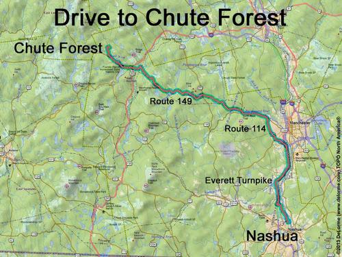 Chute Forest drive route