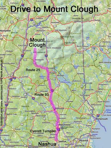 Mount Clough drive route