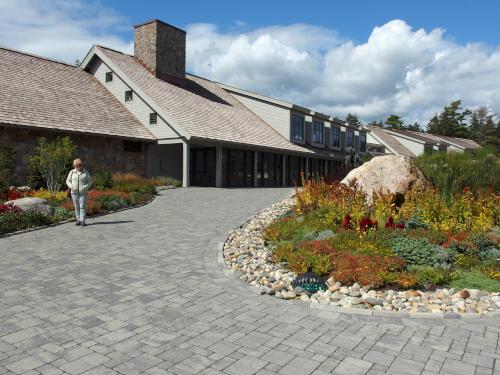 entrance building in September at Coastal Maine Botanical Gardens