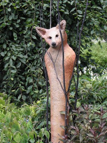 fox modern art in Coastal Maine Botanical Gardens