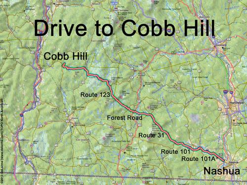 Cobb Hill drive route