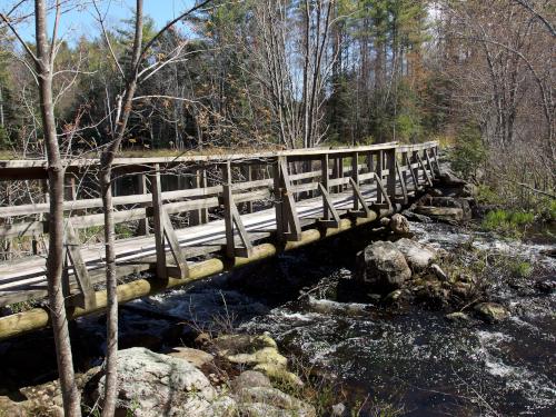 footbridge at Converse Meadow near Rindge in southern New Hampshire