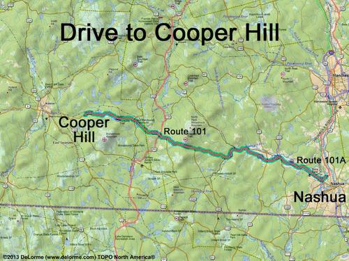 Cooper Hill drive route