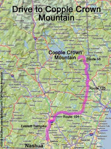 Copple Crown Mountain drive route