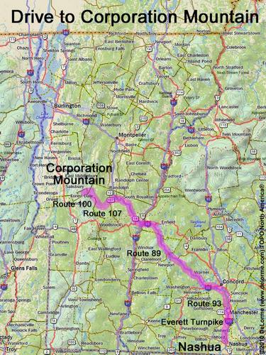 Corporation Mountain drive route